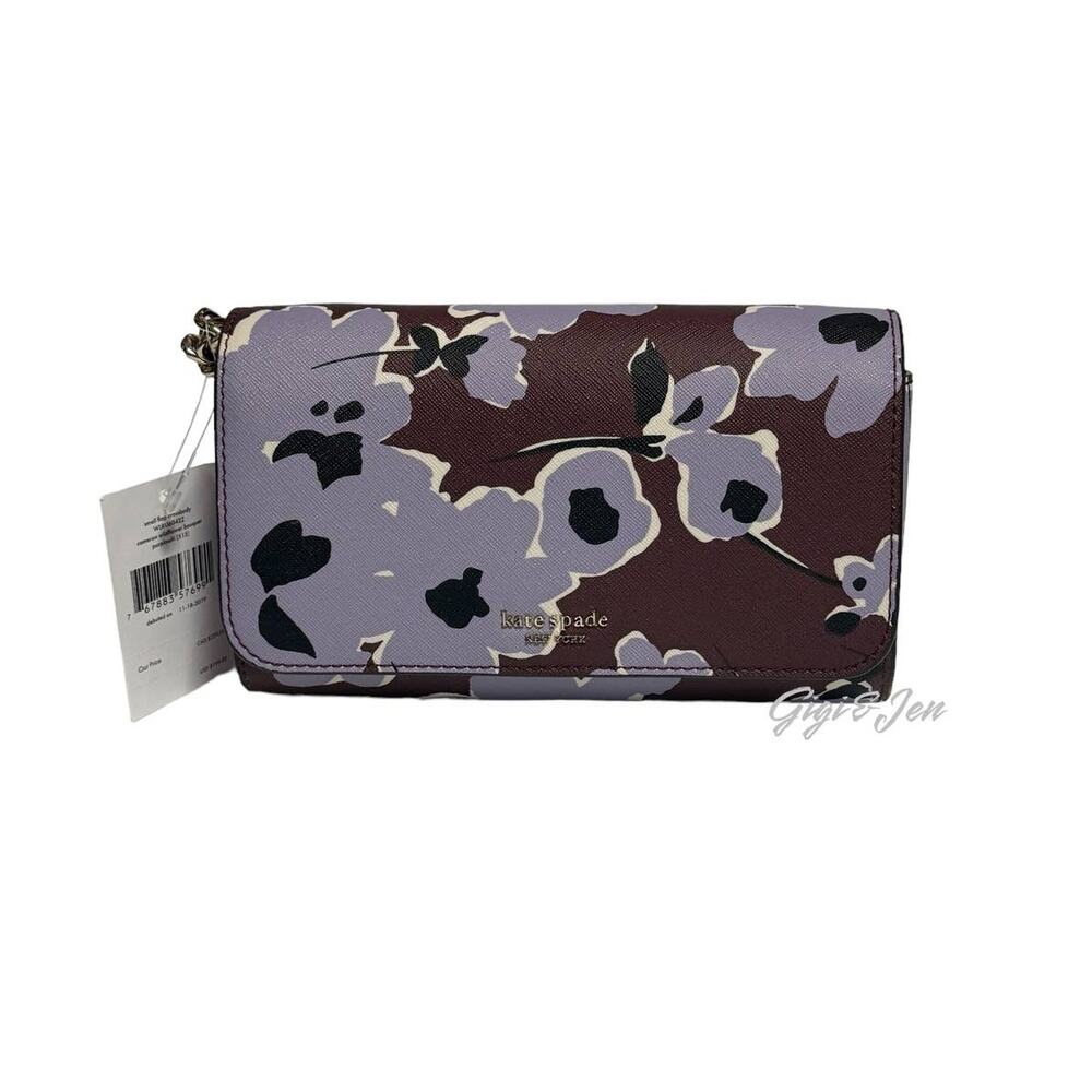 Kate Spade Cameron Wildflower Bouquet Small Flap Crossbody Bag Floral print